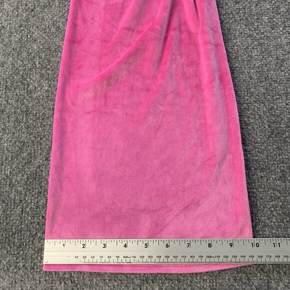 Vintage Y2k Juicy Couture Sleepwear Drawstring Pants Pink Velour Womens Size M - Picture 9 of 14
